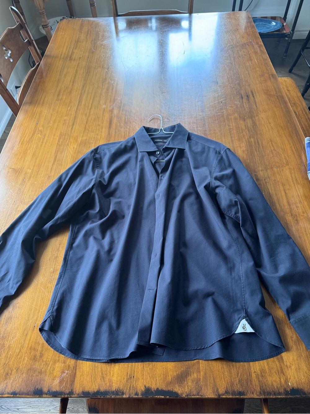 John Varvatos Men's Black Dress Shirt